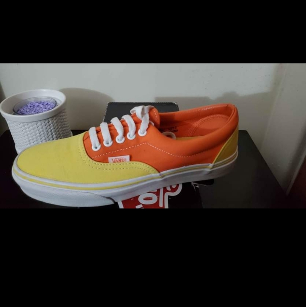 vans era (yellow and orange)